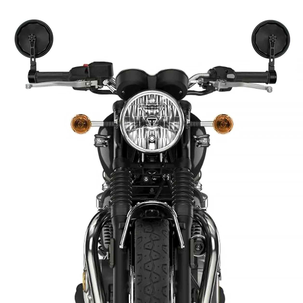 

EMARK Motorcycle Bar End Mirror for Bonneville Bobber T100 T120 Street Triple Speed Twin Trident660 Thruxton1200 Street Twin
