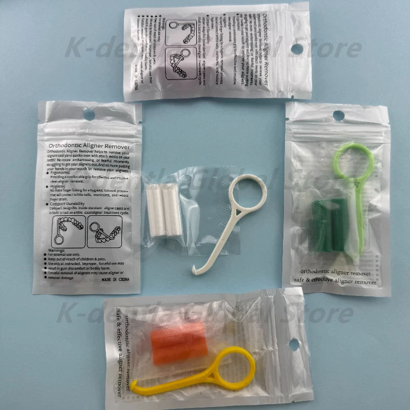 42 Sets Invisible Braces Aligner Remover with 2 Chewies Dental Orthodontic Kit for Teeth Alignment Oral Care