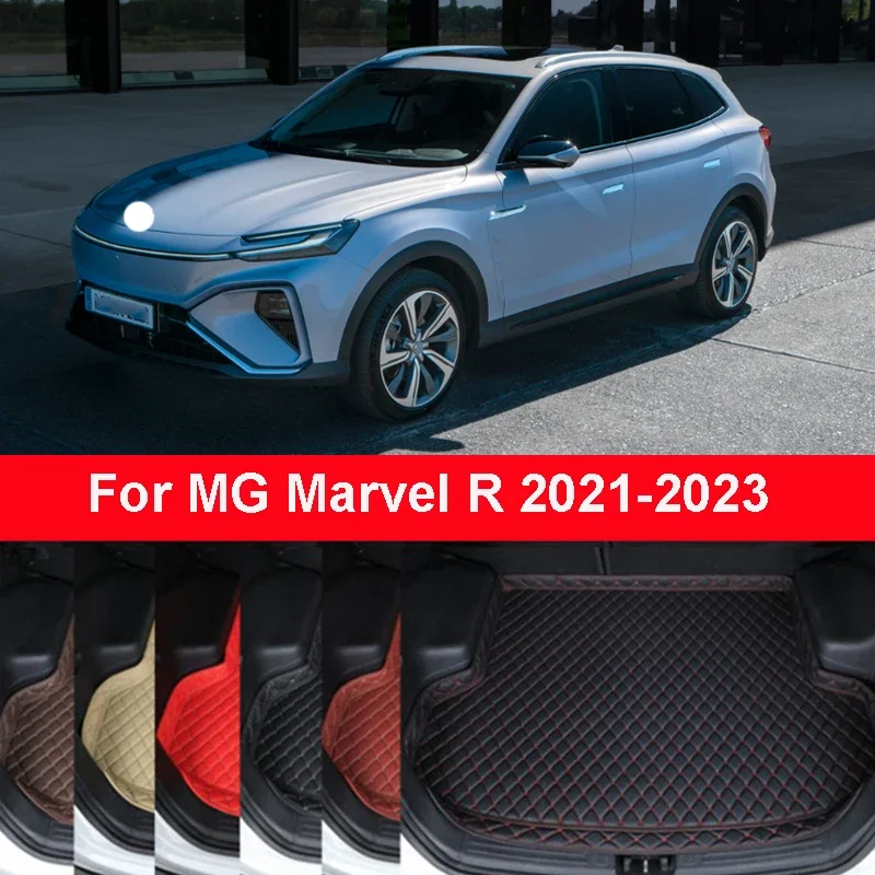

Для MG Marvel R 2021 2022 2023 аксессуары для интерьера коврик для багажника автомобиля противогрязный подкладка для груза защитный коврик накладка