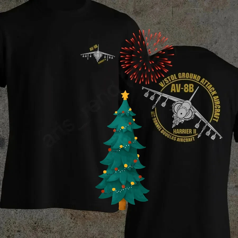 

AV-8B Harrier II Ground Attack aircraft T-Shirt 100% Cotton O-Neck Short Sleeve Summer Casual Mens T-shirt Size S-3XL