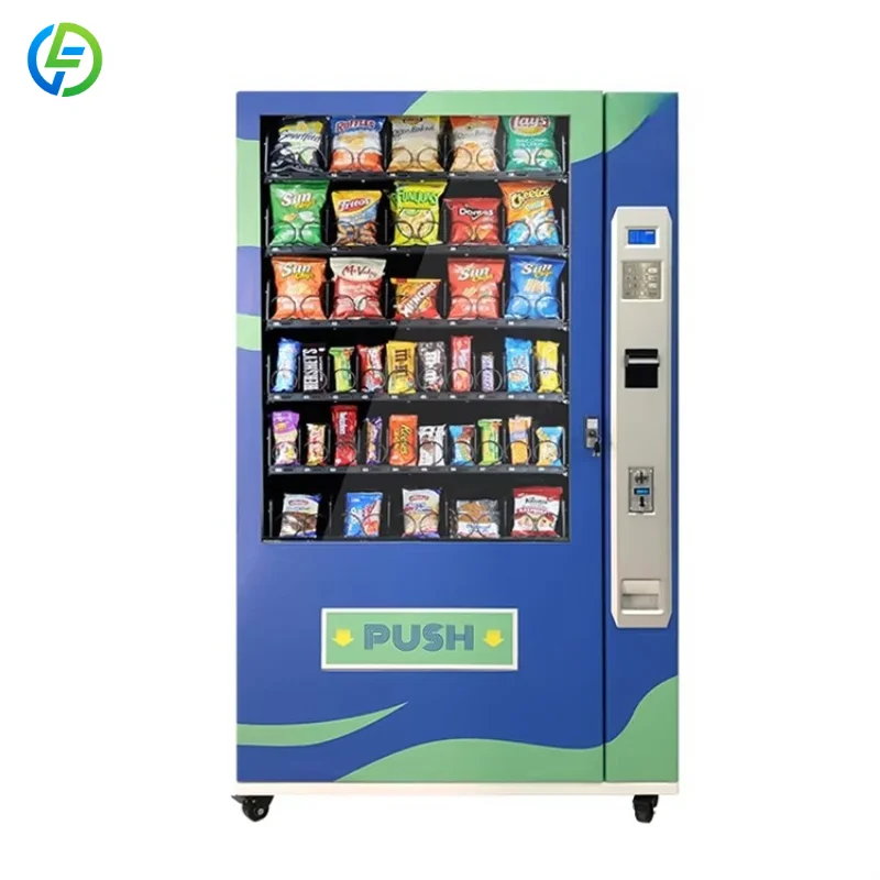 Electronic Smart Combo Drink Snack Touch Screen Vending Machine for Business Customized