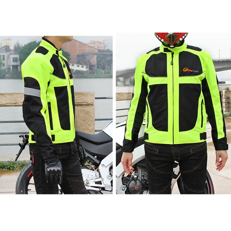 

PRO-BIKER летняя мотоциклетная куртка для езды на мотоцикле, видимая предупреждающая светоотражающая дышащая защитная одежда для гонок, куртка