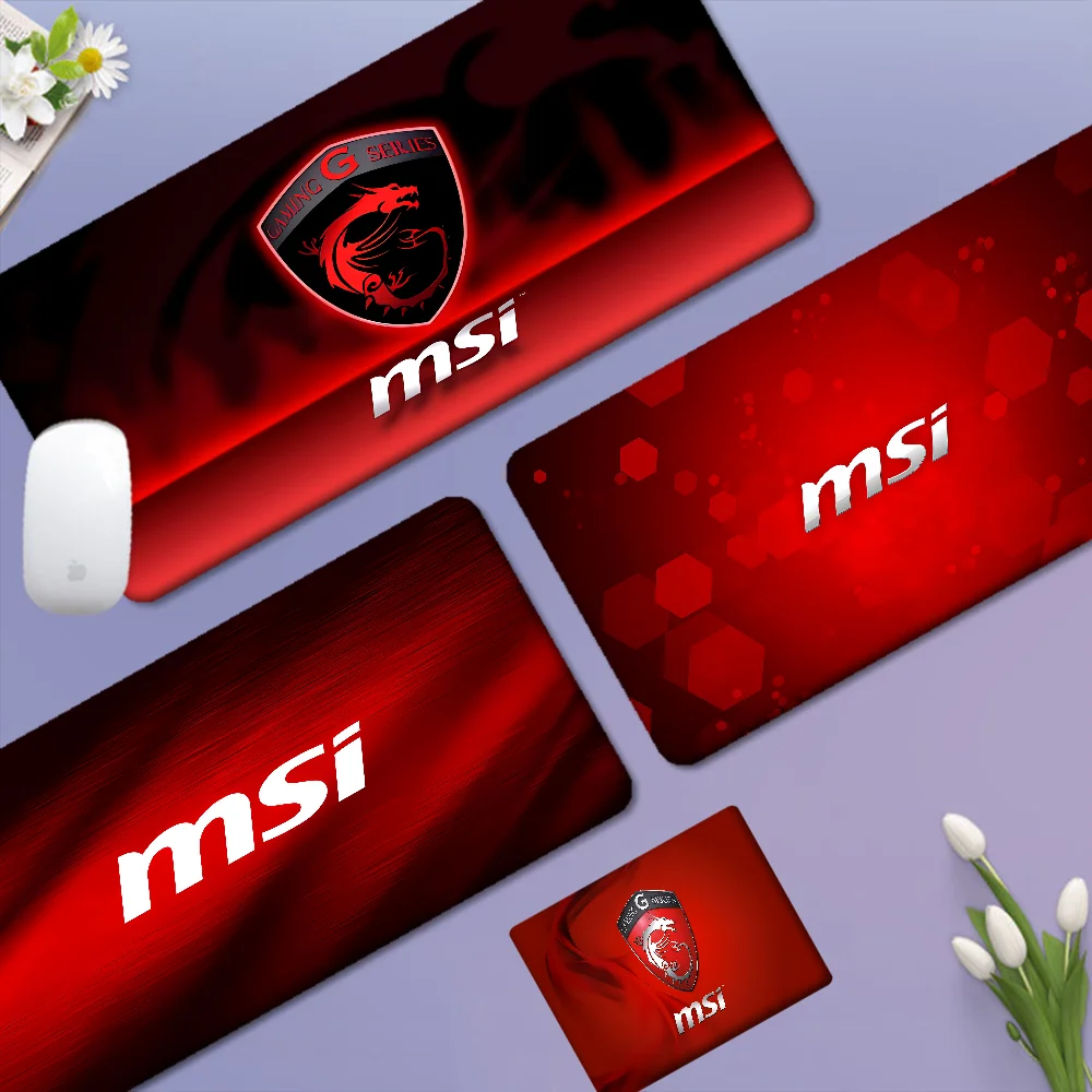 

M-MSI Mousepad In Stocked Laptop Gaming Mice Mousepad Size for large Edge Locking Game Keyboard Pad