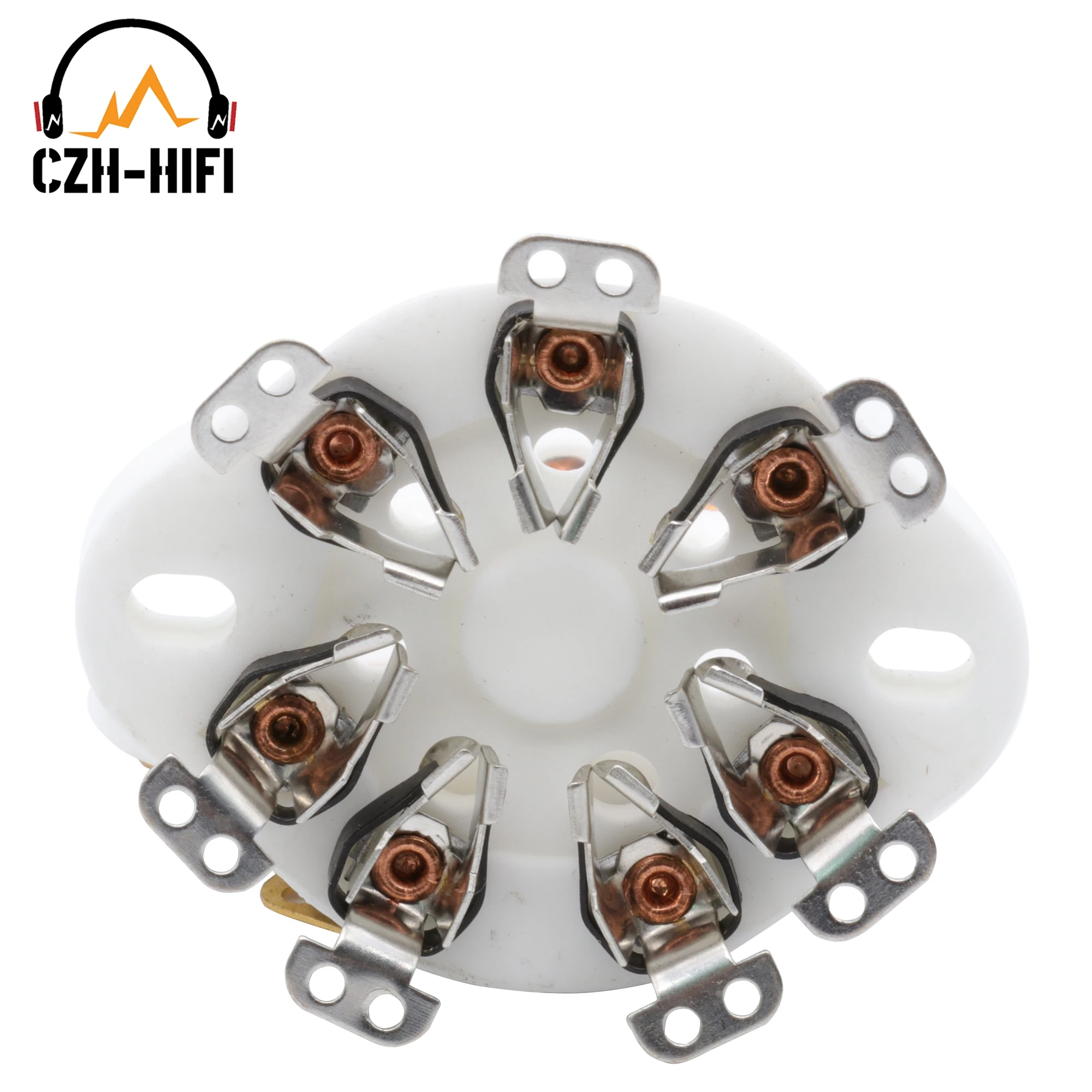 1pc 7pin Ceramic Tube Socket Valve Base For  FU-25 1625 6A6 826 832 Vintage Audio Amplifier DIY
