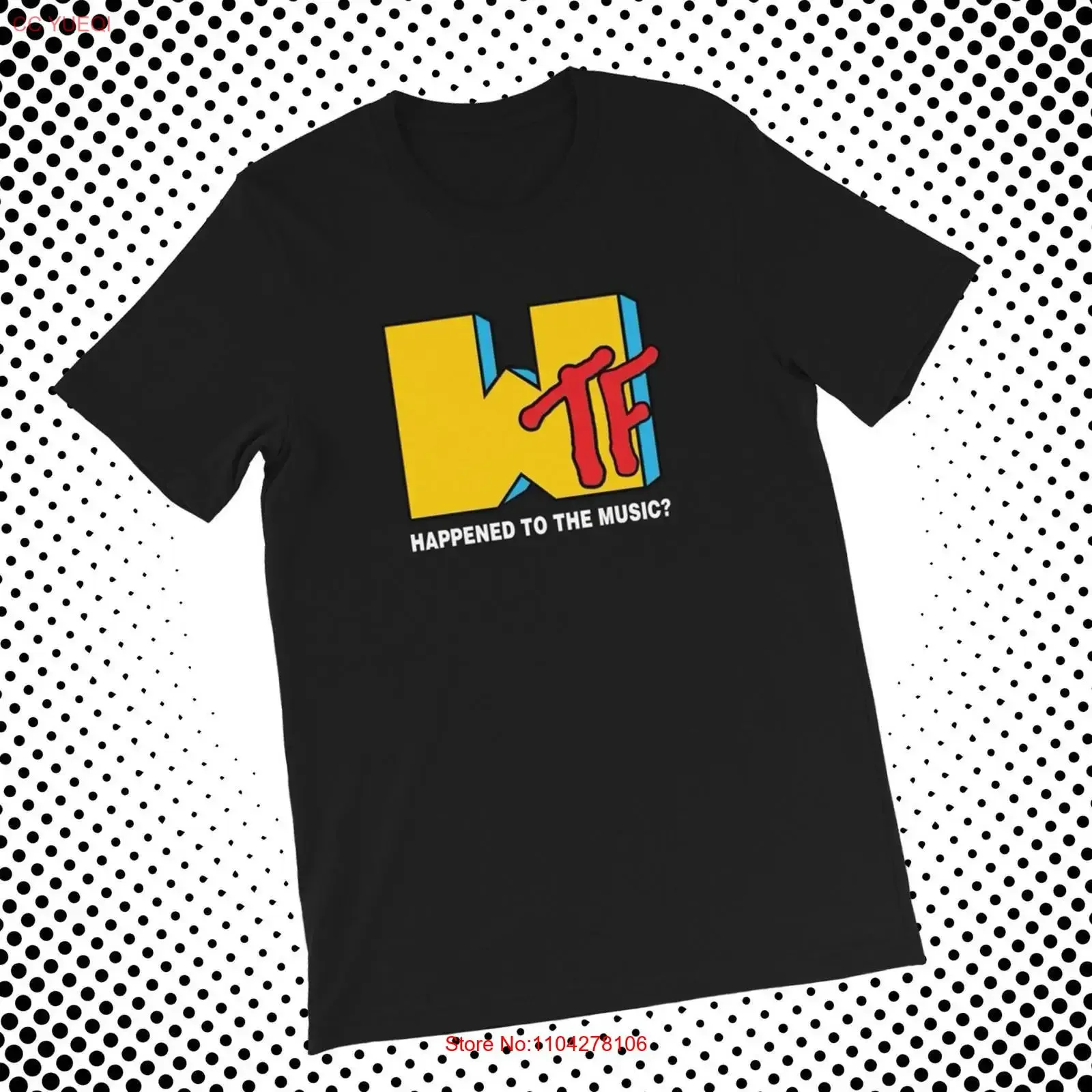 Camiseta MTV x WTF Happened To Music, Nueva, Tallas S-5XL, 2025, Rap Hip Hop, Merchandising Promocional, Estilo Vintage, Lavada, Cómoda, para Uso Diario