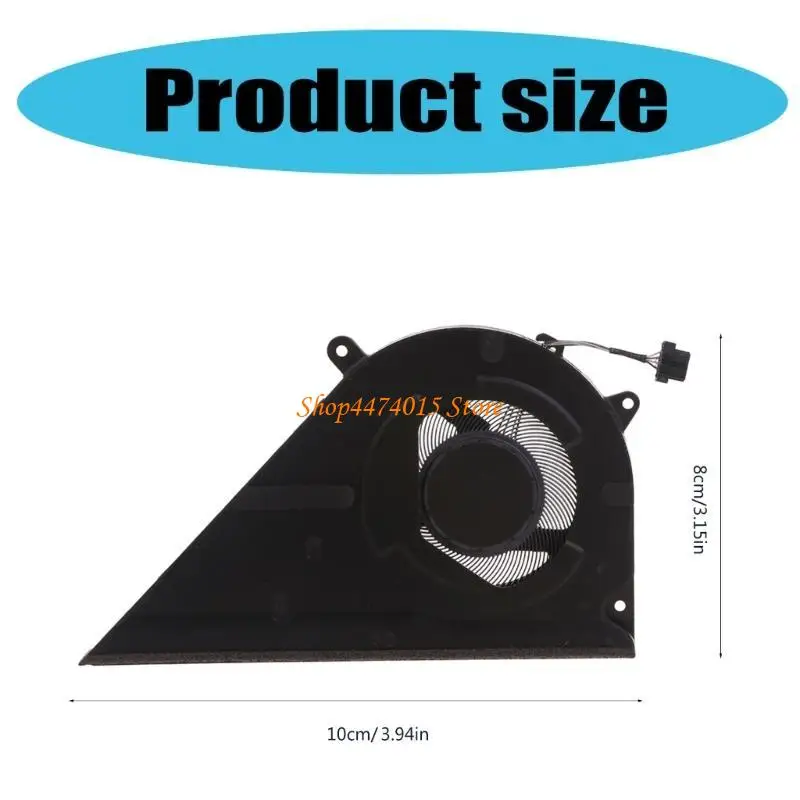 K1AA المحمول مبرد مروحة 5V 2.5W 4 دبوس 4-ware CPU مروحة التبريد هادئة دفتر دفتر الحرارة لـ Pavilion 15-EM 15-EH UMA SUNON