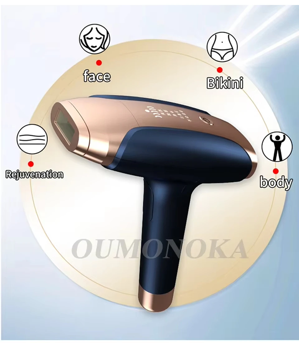 Damen Permanenter Laser-Epilator Elektrisches Haarentfernungsgerät IPL Gesichtshaarentferner Rasiergerät für weibliche Gesichtshaare – Detail 8