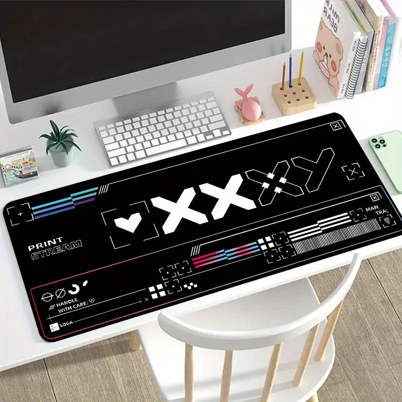 Gaming Playmat Premium Rubber Desk Mat Smooth Cloth Surface for Office and Gaming Room Setup