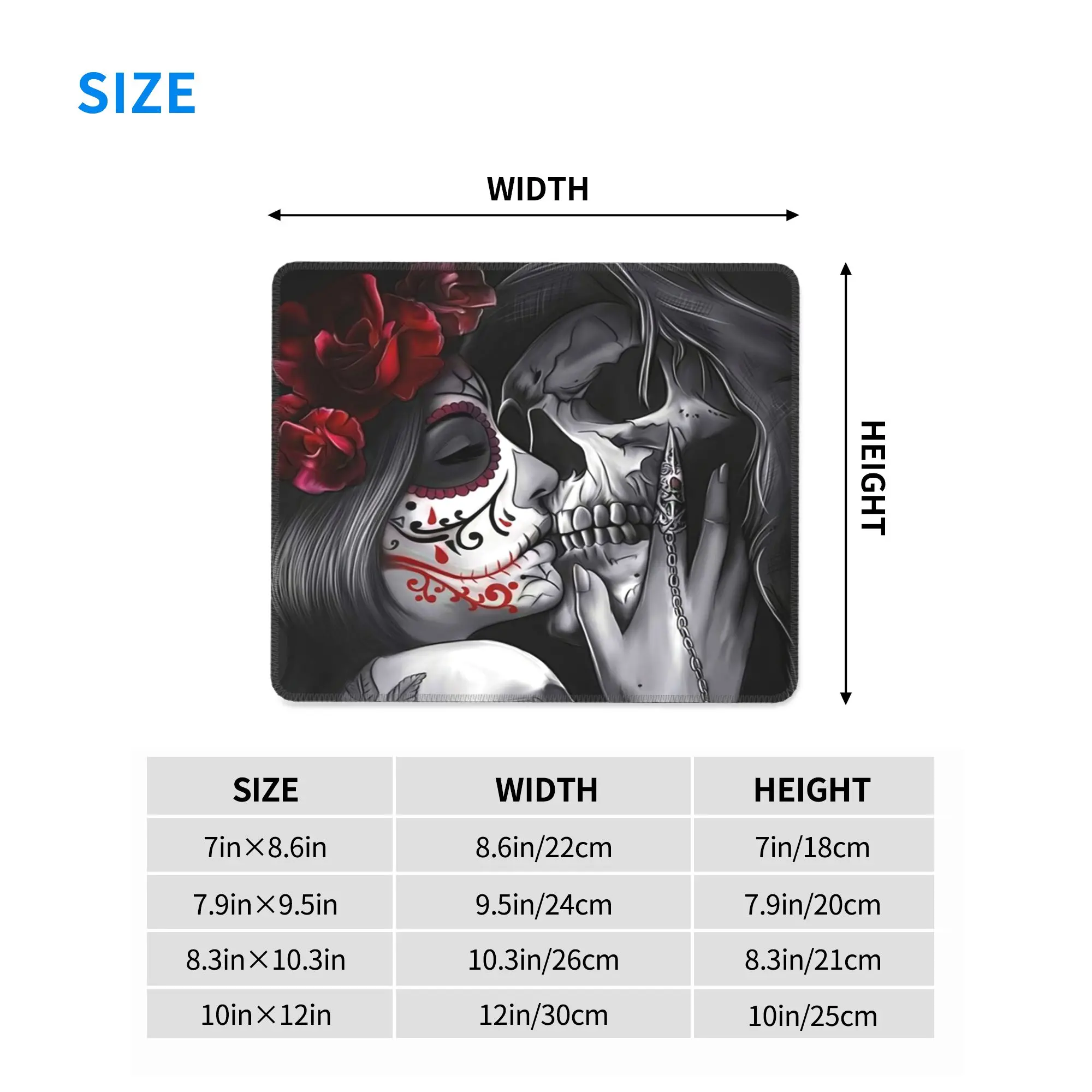 Mexican Catrina Girl Day Of The Dead Sugar Skull Mouse Pad Computer Keyboard Mouse Mat Gamer Laptop Desk Mat Office Table Mats