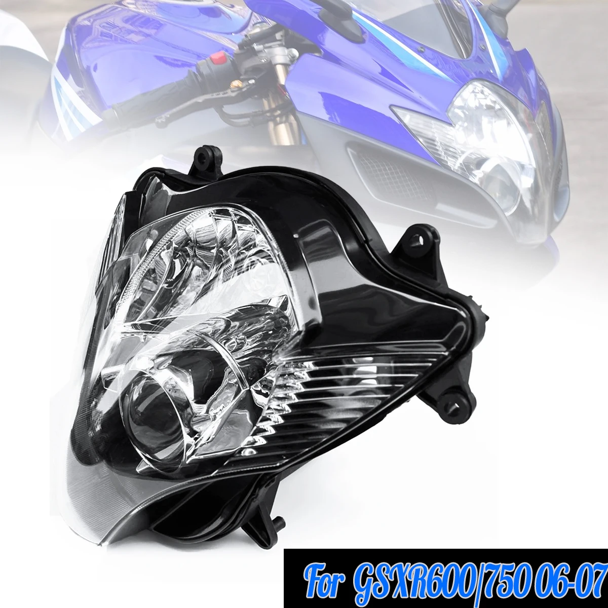 

Fit For 2006 - 2007 SUZUKI GSXR600 GSXR750 K6 Motorcycle Headlight Headlamp Assembly GSXR 600 750 GSX-R750 Head Light