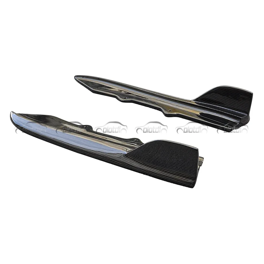 Otd estilo fibra de carbono lábio traseiro pára-choques fin spoiler divisores winglets abas para bmw f30 m tech
