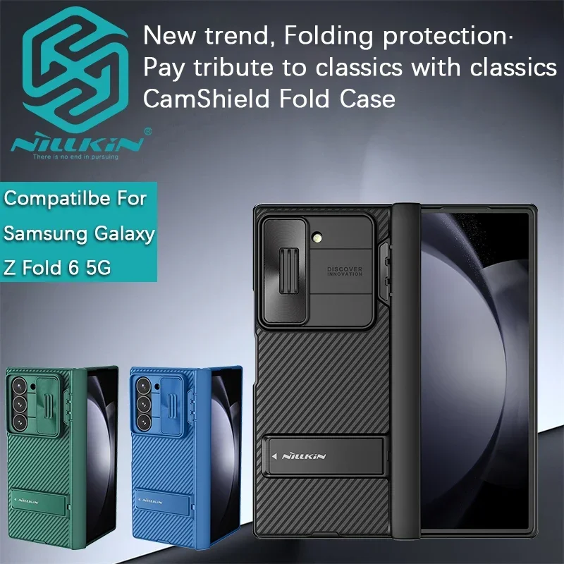 

Чехол Nillkin для Samsung Galaxy Z Fold 6, чехол CamShield Fold, чехол с раздвижным окном и объективом, защитный чехол для телефона, ТПУ + ПК