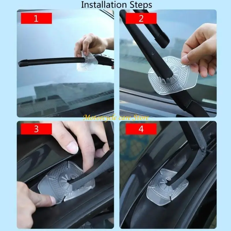 

U75F Car Windshield Wiper Arm Bottom Hole Protective Cover Silicone Prevent Debris