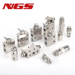 Air Pneumatic Mechanical Valve Toggle Button Switch TAC2-41V 31V 41P 31P 41PP TAC-4V 4P 3P 3V TV-3S