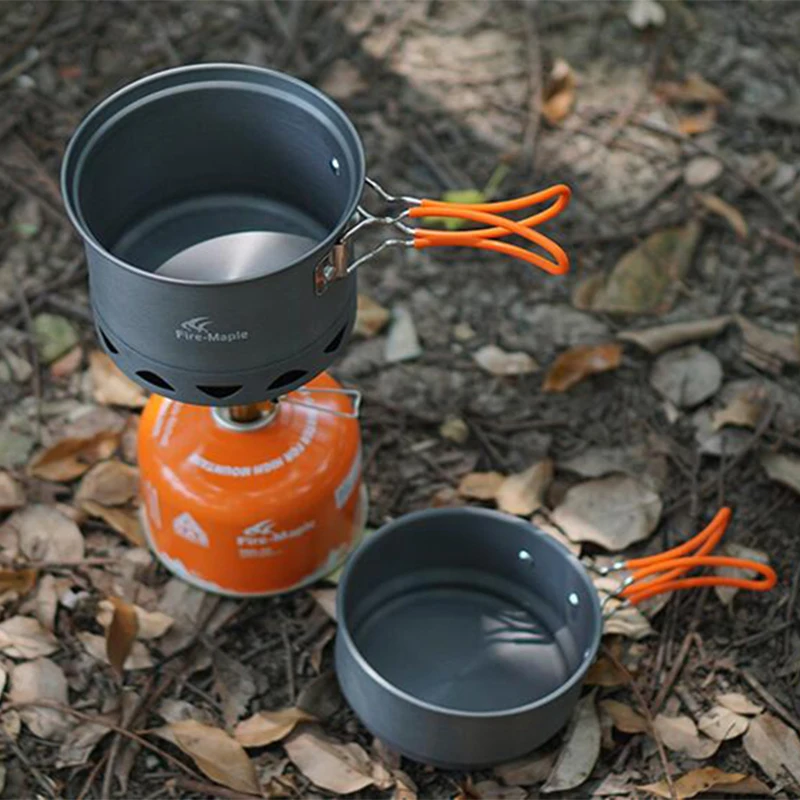 

Набор для приготовления пищи из огненного клена, кастрюля из алюминиевого сплава, пикник для походов на открытом воздухе, походная посуда, набор кастрюль FMC-217