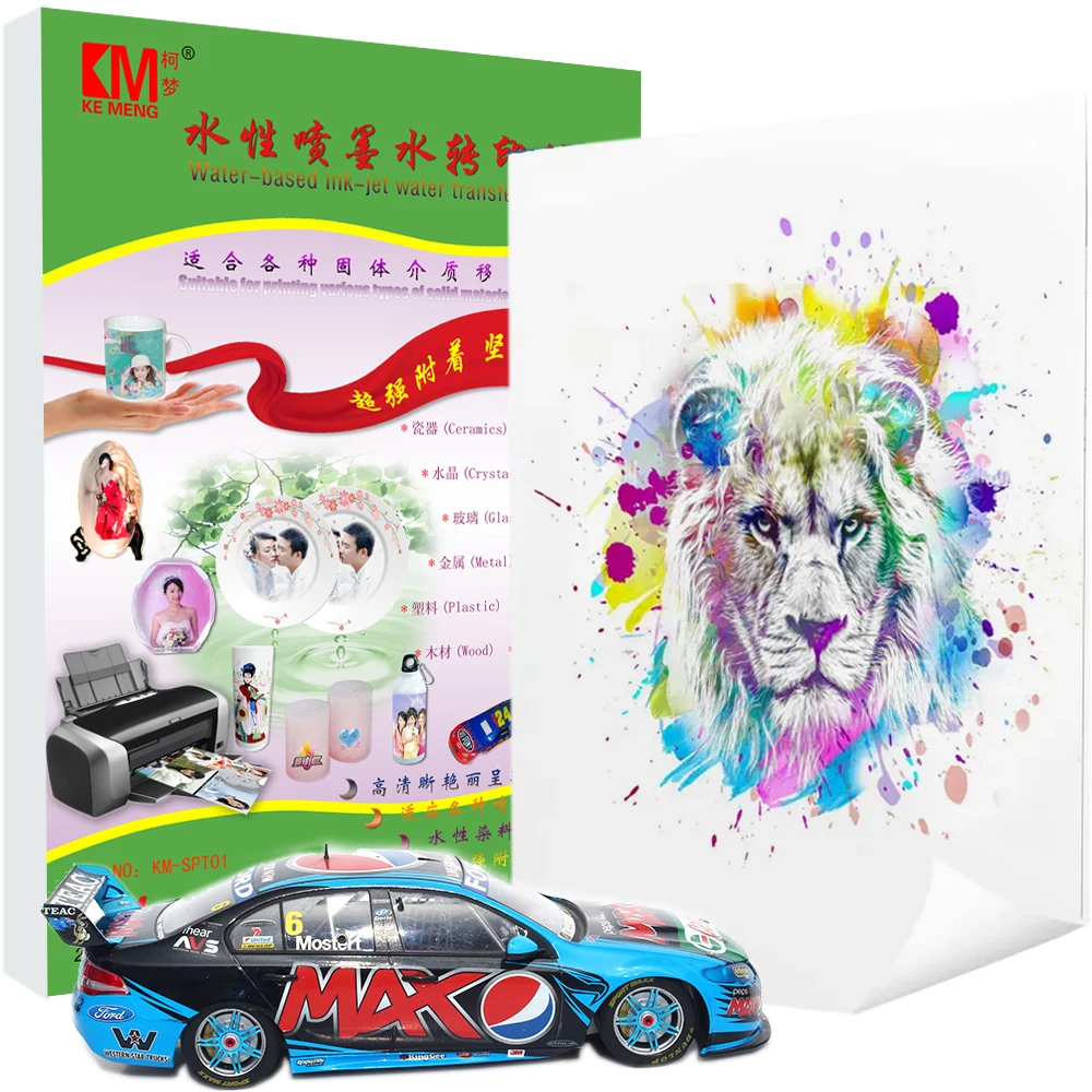 Waterslide Decal Paper Inkjet Clear A5 Water Transfer Paper Print Transparent For Ceramic Mark Cup