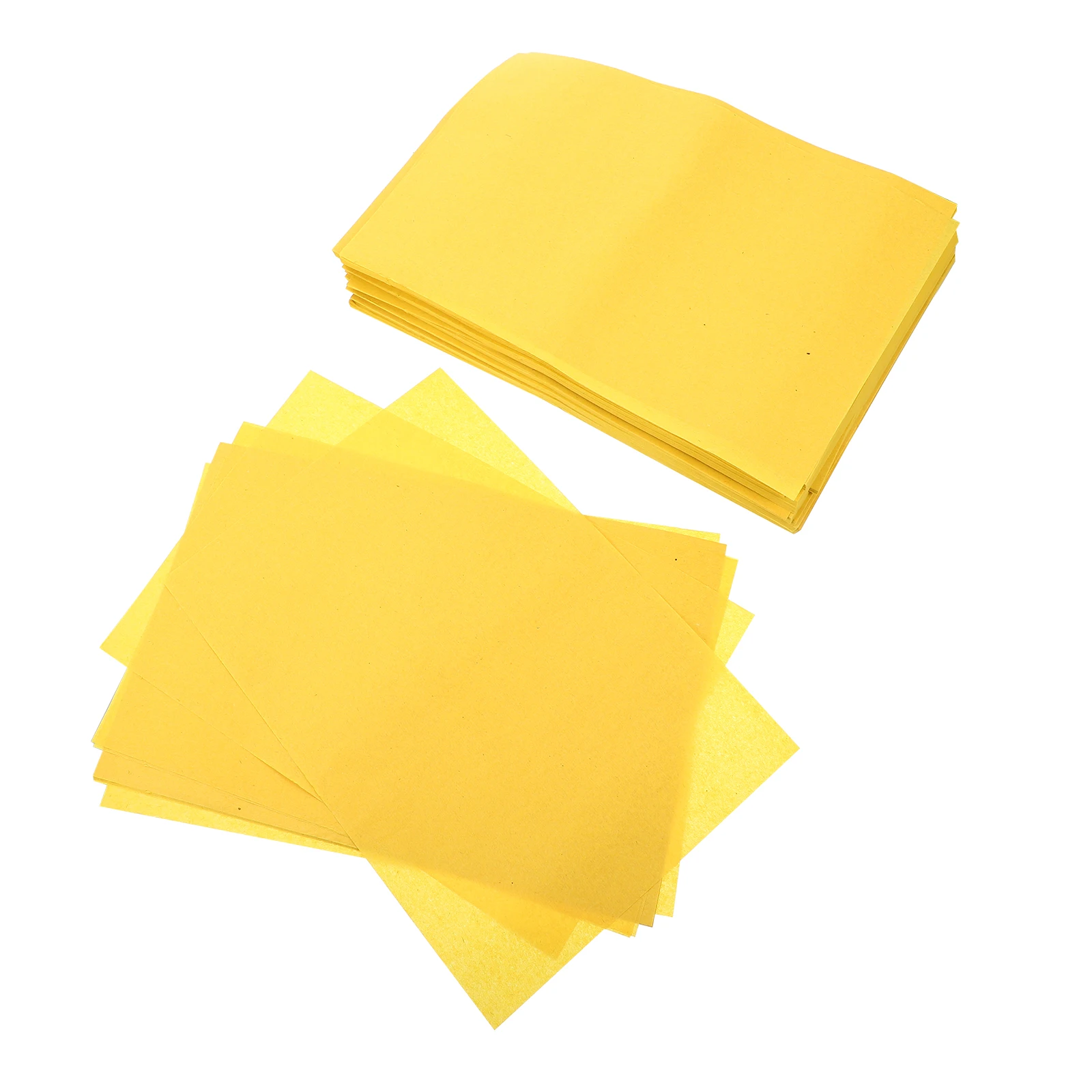 

500 Pcs Yellow Paper Ancestor Burn Offerings Sacrifice Money Ghost Decorative Writing Smooth Surface Traditional Blessing