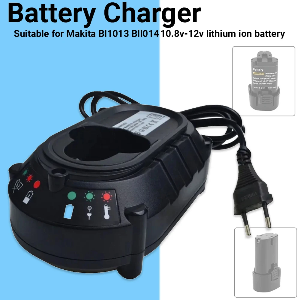 

Новейшее зарядное устройство для аккумулятора MAKITA BL1013 BL1014 10,8 В/7,2 В, литий-ионный аккумулятор DC10WA, электрическая дрель, отвертка, электроинструмент