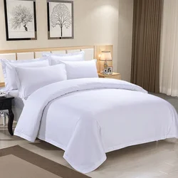 3pcs Luxury 100 Egypt Cotton Duvet Cover 5 Stars Hotel  Quilt Cover Pure Cotton Satin Strip Bed Line Duvet Case Pillowcases