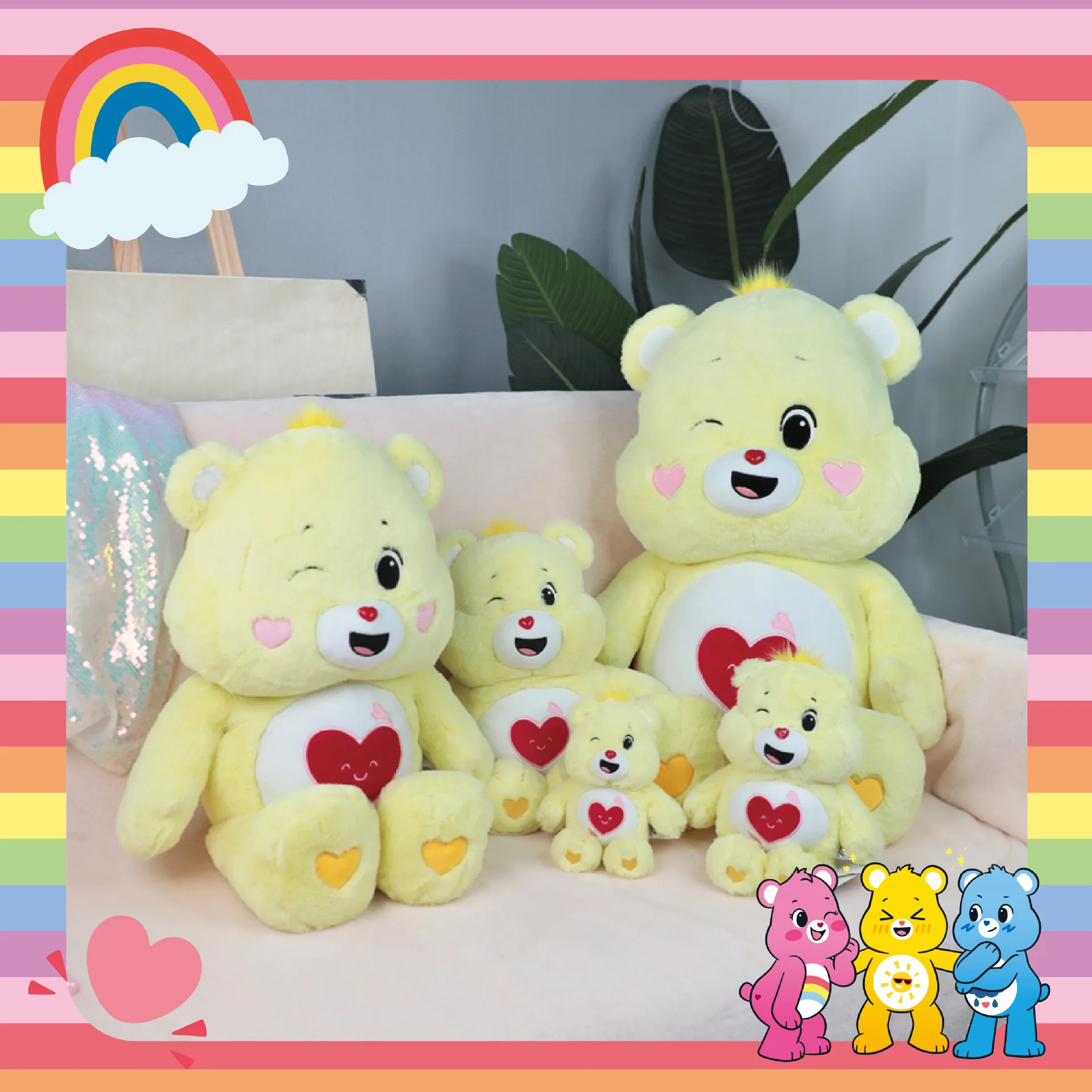 

20/30cm Care Bears Plush Toys Lovely Cartoon Bear Soft Stuffed Dolls Homdecor Sleeping Plush Pillows Birthday Christmas Gift