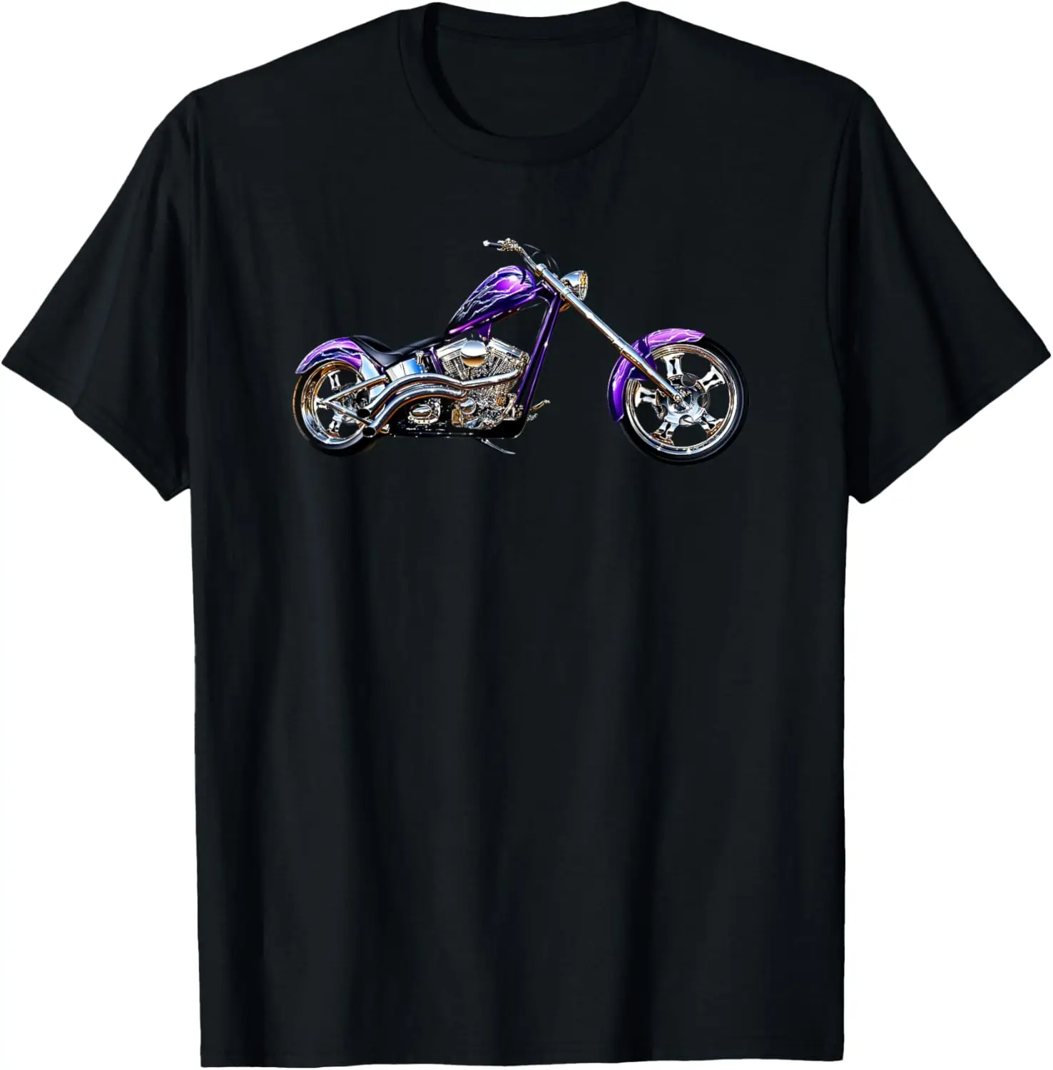 

Purple Chopper Motorcycle TShirt T-Shirt