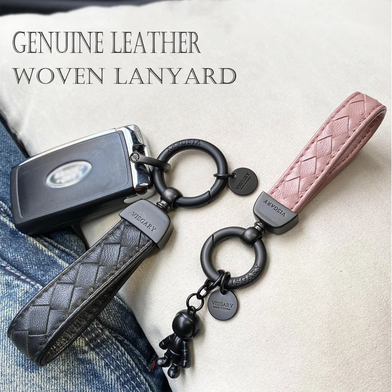 

Car Keychain Sheepskin Weaving Zinc Alloy Handmade New Bag Pendant Popular Gifts Men's and Women's Styles Personalized Pendant