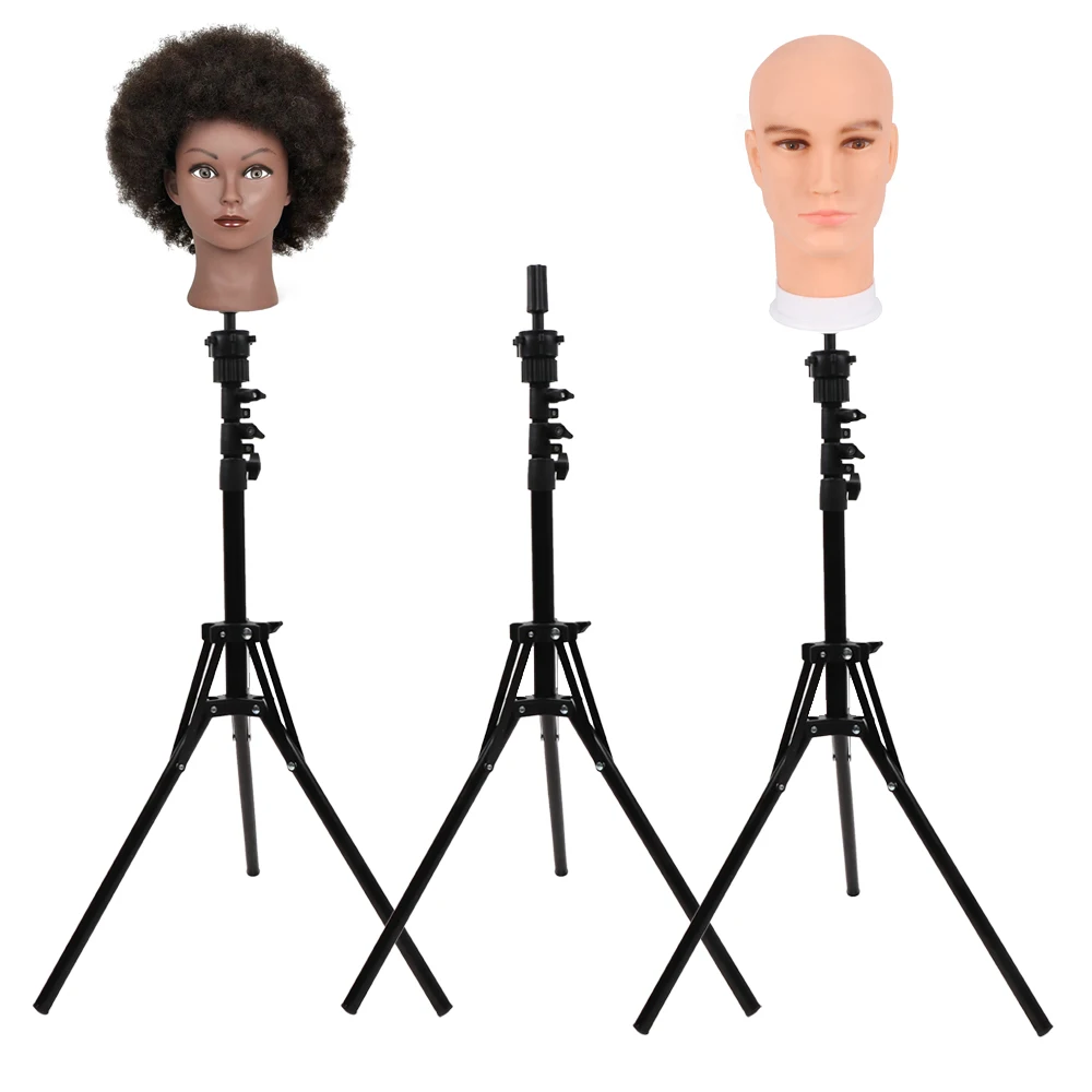 

Durable Hairdressing Tripod Mannequin Stand Tripod Height 160Cm Ball Head Stand Holder For Mannequin Head Canvas Wig Head