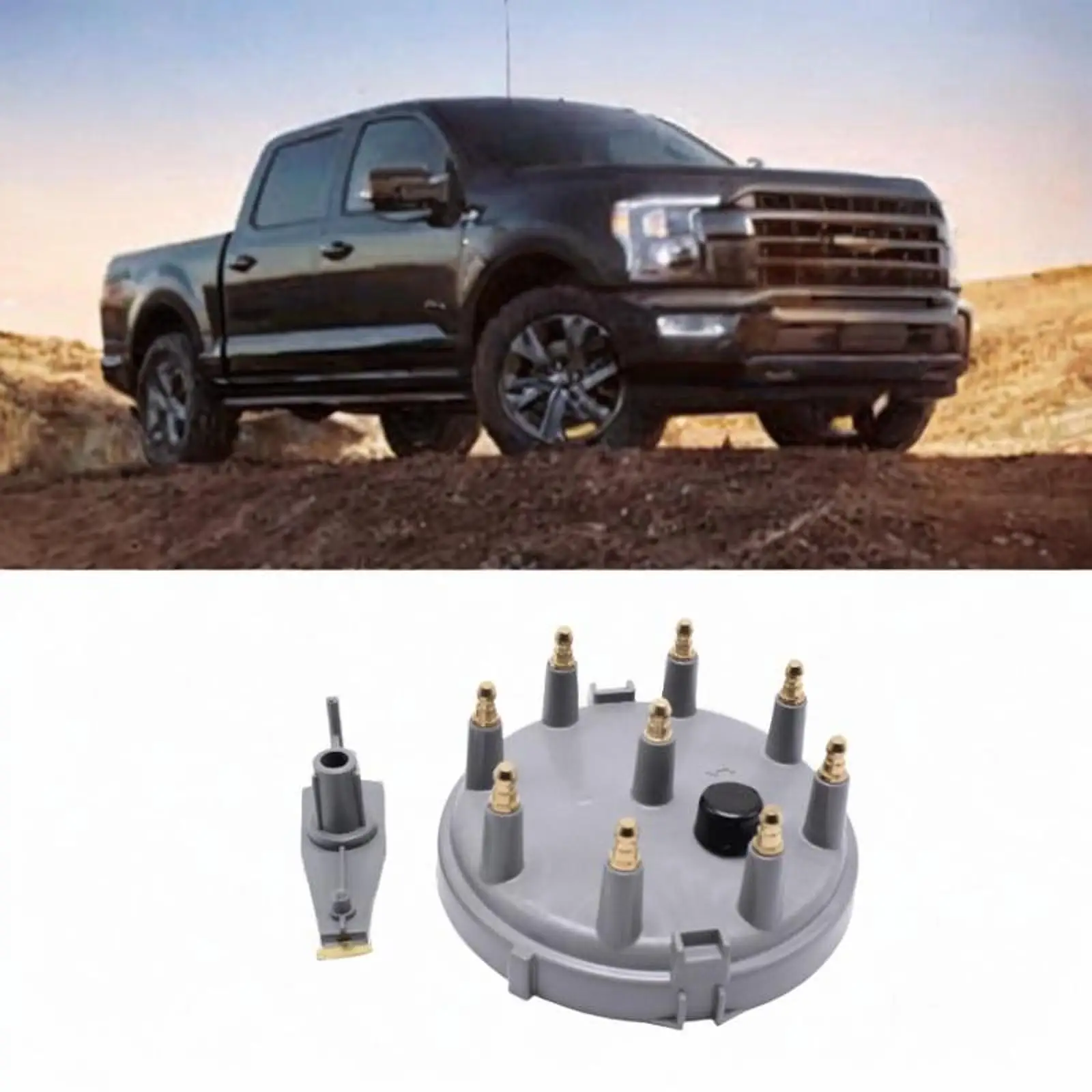 Tampa do distribuidor e kit rotor 8233 peças sobressalentes de alto desempenho profissional direto substitui acessório para Chevrolet C2500