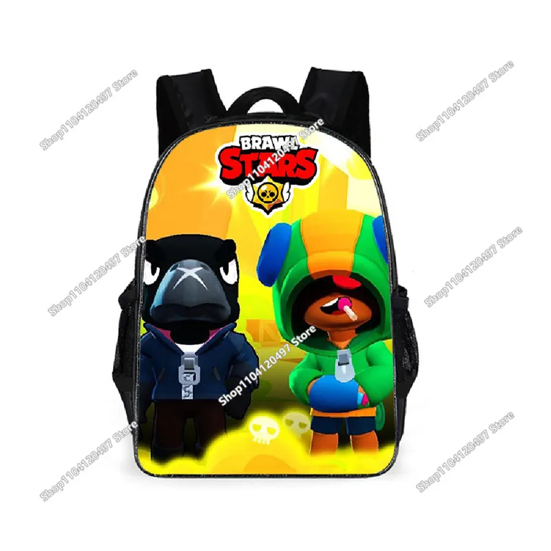 Wilderness Game Cosplay Brawl Stars-rugzakken Waterdichte dagrugzak Lichtgewicht schooltassen Etui