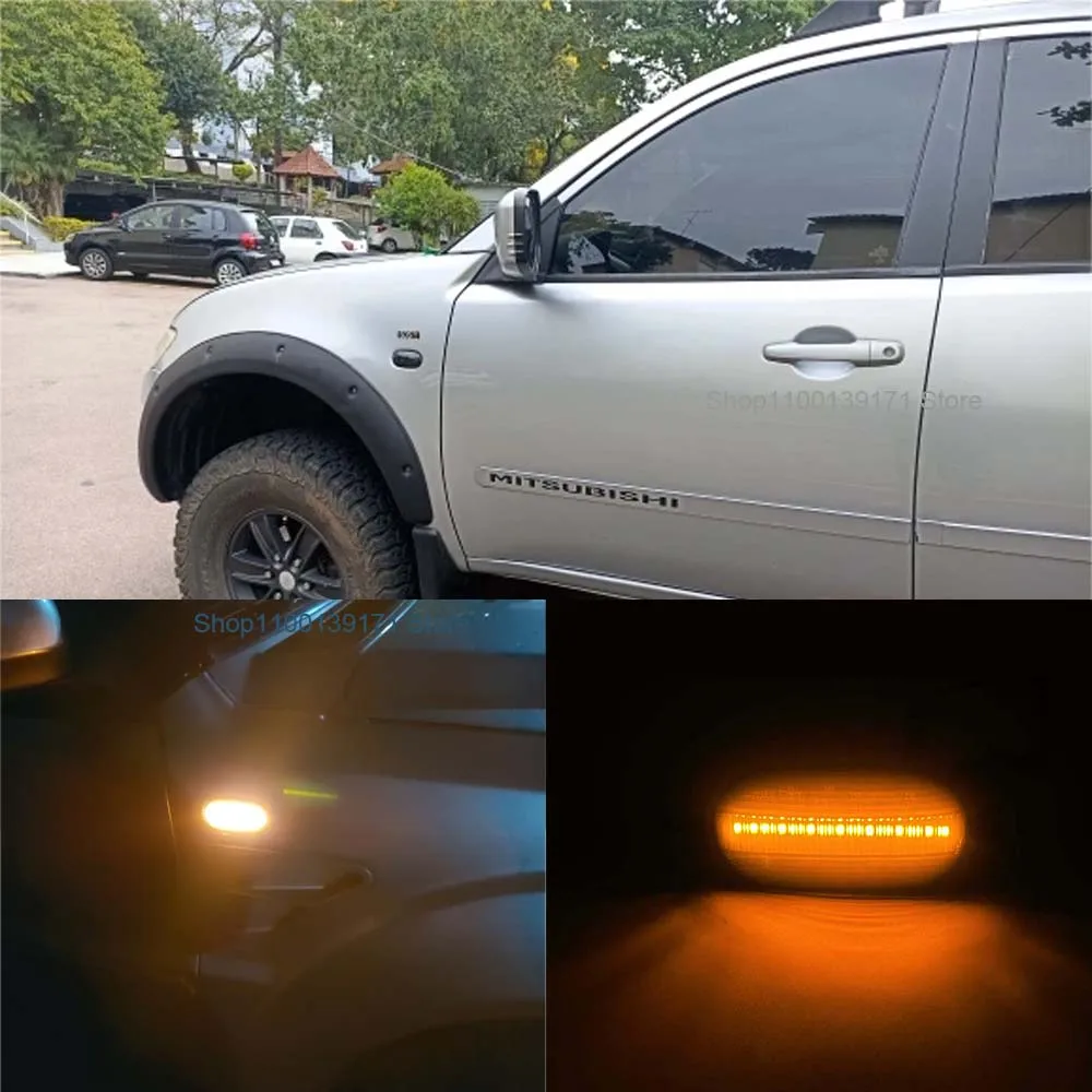 Dynamic Mitsubishi L200 Accessories LED Side Marker Light For Mitsubishi L200 Triton 2005-2015 Pajero/Montero Sport Nativa KG/KH