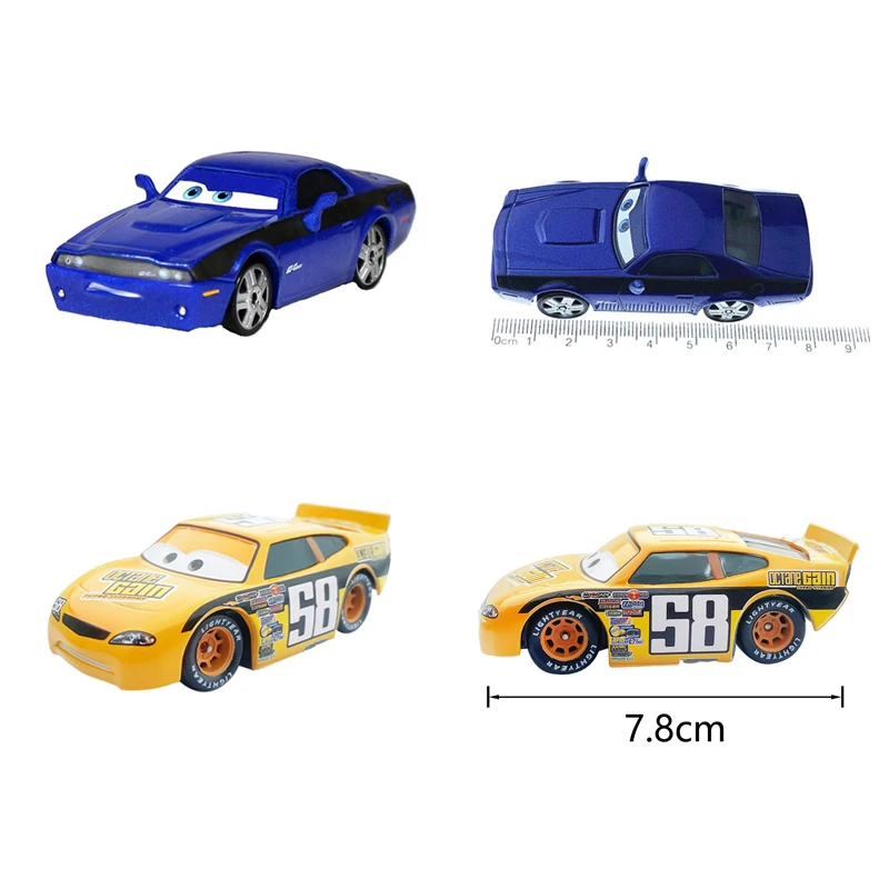 Cars 3 Pixar Cars 2 Lightning McQueen Mater Sheriff Legierungsmetall-Modellautos 1:55 Metallspielzeugfahrzeuge Jungen Kinder Geschenke Spielzeug – Detail 30