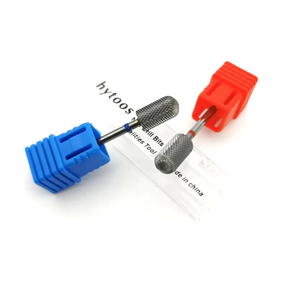 HYTOOS السلس العلوي كبير برميل بت (R قطع) 3/32 كربيد مسمار مثقاب الخشب قاطعة المطحنة لأدوات معدات مانيكير مسمار الفن #2