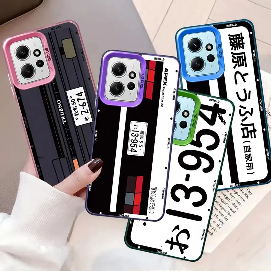 Anime Initial D Car Phone Case for Xiaomi Mi 11 Lite 12T Pro 13T 13T K60 Ultra F3 GT F4 X3 NFC X3 Pro X5 C50 C51  Soft Cover