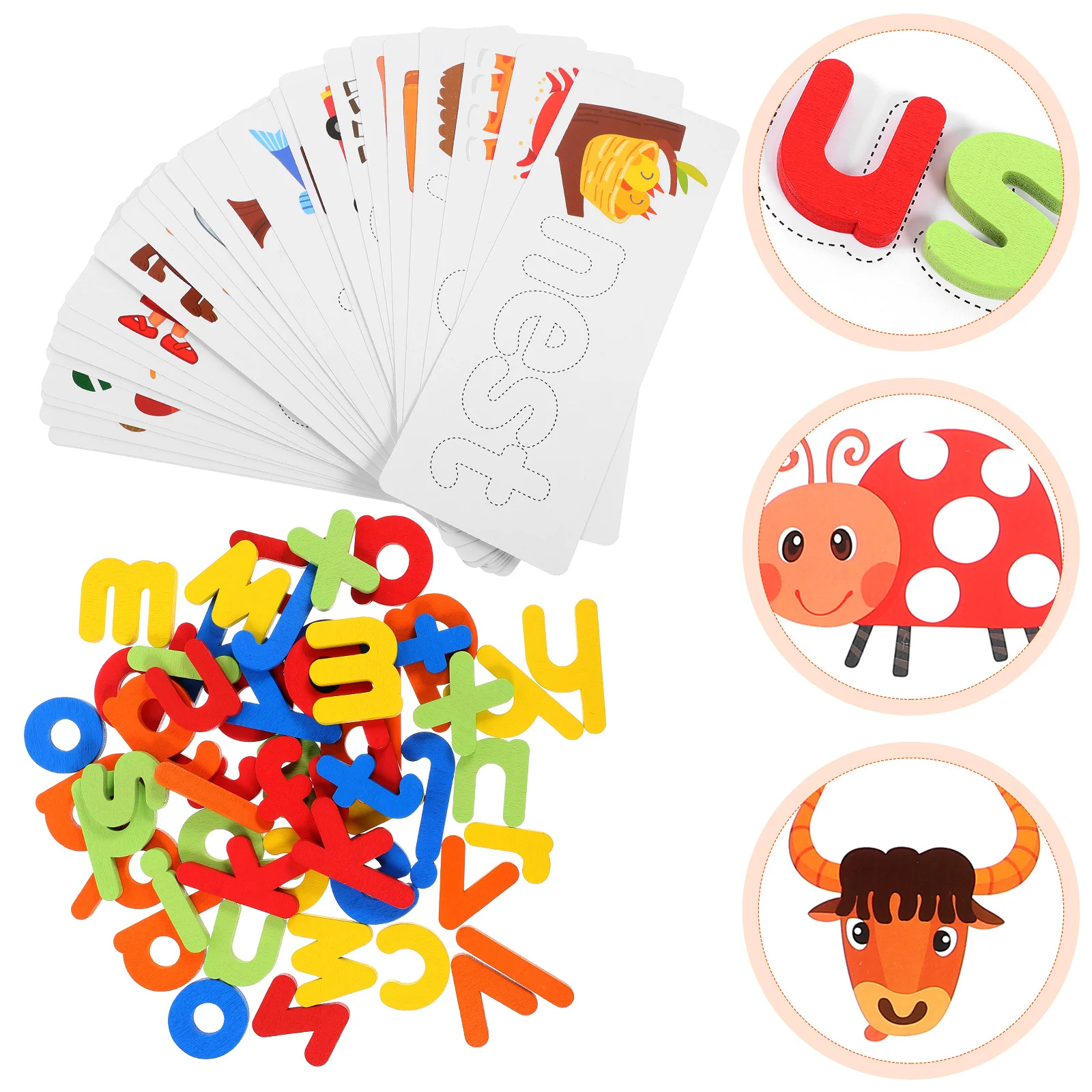 1 ensemble de lettres anglaises en bois, jeu d'apprentissage de l'orthographe, développement éducatif du cerveau, cadeau d'éducation précoce Parent et enfant