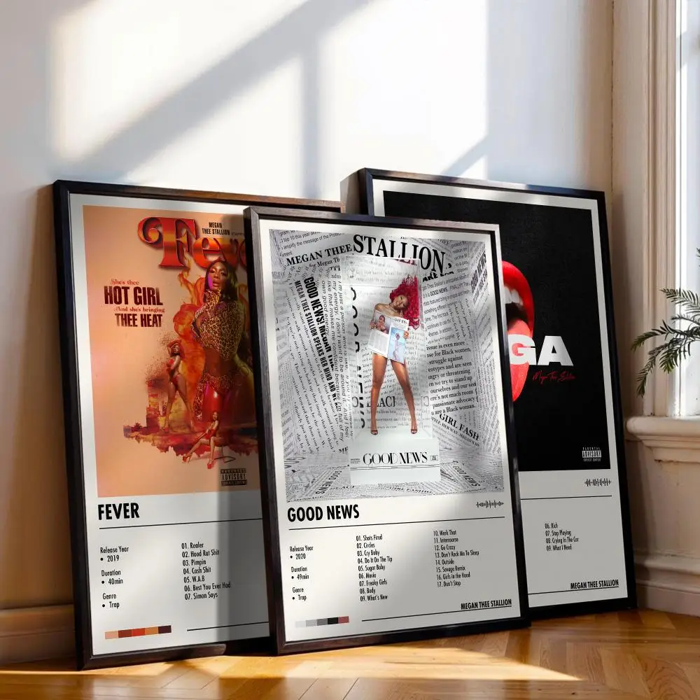 Megan Thee Stallion Poster Music Album Cover For Room Canvas Painting Print Art Home Wall Decor Picture Gift