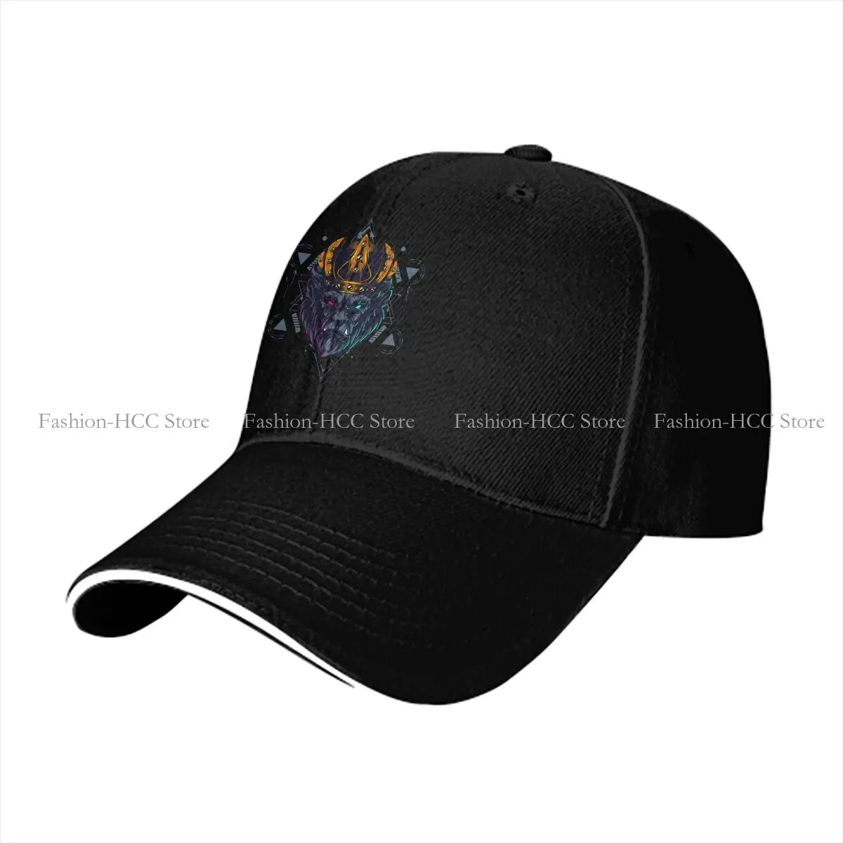 Washed Men's Baseball Cap The King Of Gorilla Trucker Snapback Caps Dad Hat Black Myth Wukong