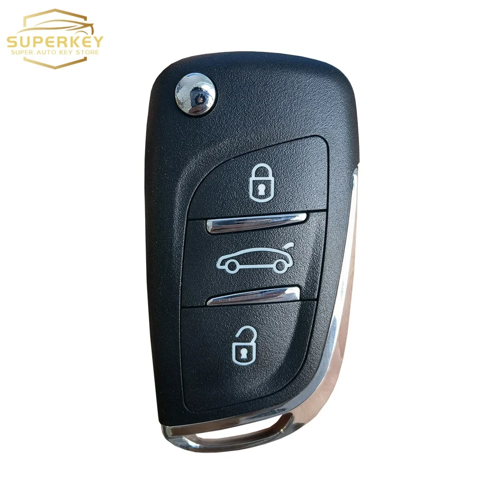 SUPERKEY Modified Remote Car Key Shell Flip Case For Citroen C2 C3 C4 C5 Berlingo For Peugeot 207 307 308 407 607 HU83 VA2