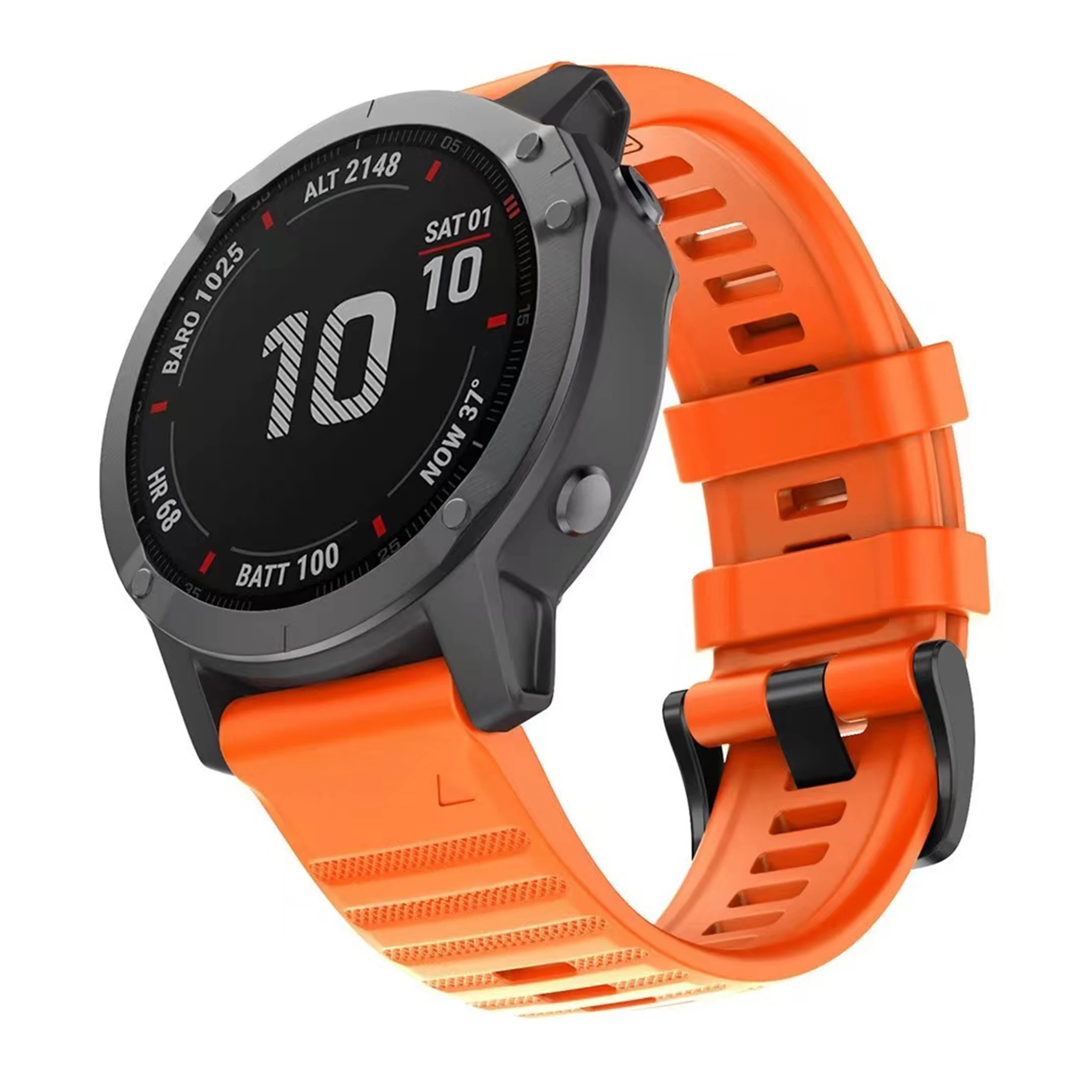 실리콘 시계 밴드 스트랩, Garmin Fenix 7X 7 6X 6 6S Pro Easyfit 손목 스트랩, Fenix 5 5X 5S Plus 스마트 워치 팔찌, 26mm, 20mm, 22mm