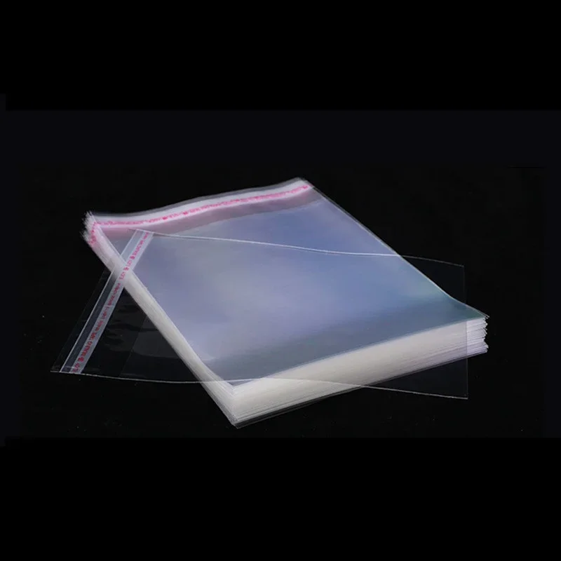 200pcs Transparent Self-adhesive Bags For Jewelry Accessories Gift Packaging Wedding Candy Decoration Cellophane Storage Bag