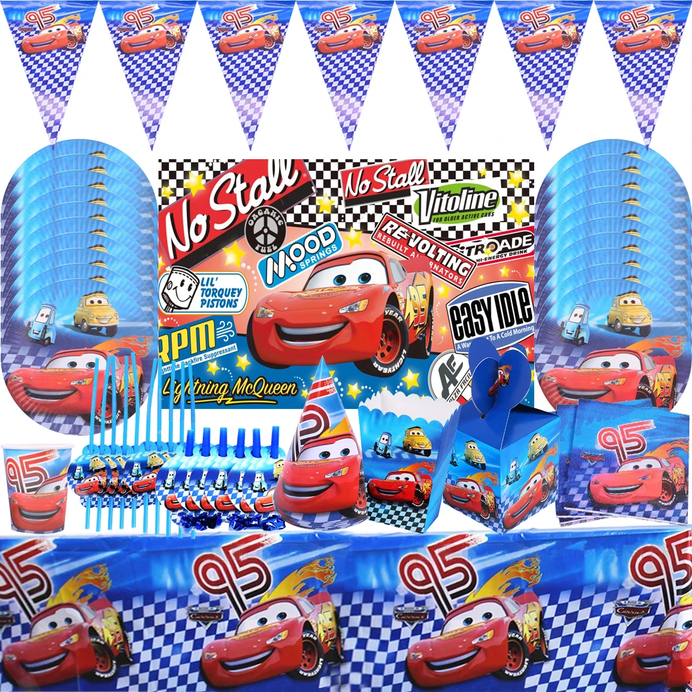 Disney Car Birthday Party Decoration Balloon Lightning McQueen Theme Baby Shower Children's Birthday Party Toy DIY Supplies