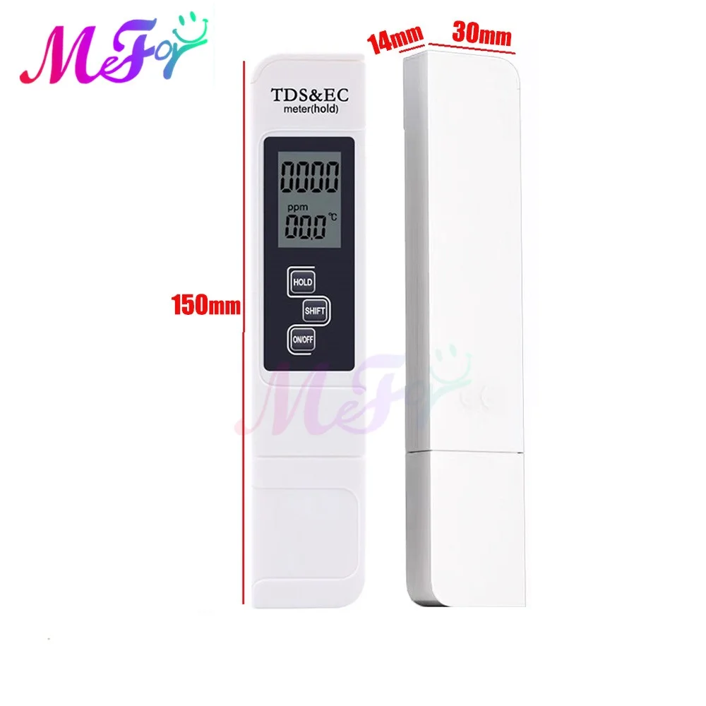 3 In1 TDS EC Meter Temperature Tester Pen Digital Water Quality DetectionTester For Water Purity TEMP PPM Tester Swimming Pool