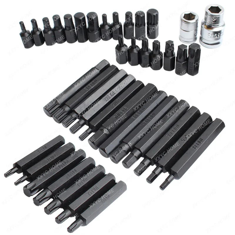 40 pieces star batch set inner hexagonal wrench set combination spline pattern twelve flower batch head auto repair tool