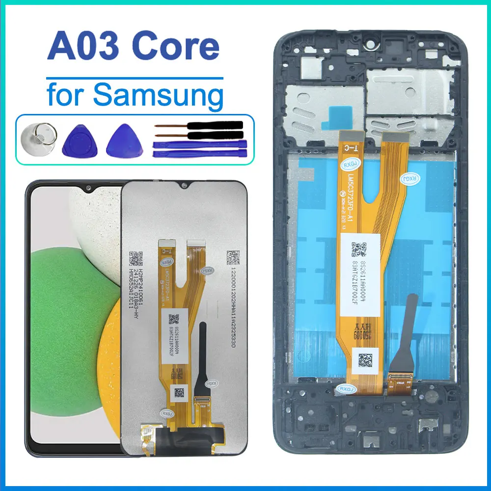 Pantalla A03 Core Probada para Samsung Galaxy A03 Core, Pantalla Táctil Digitalizadora con Marco para Samsung A032 LCD