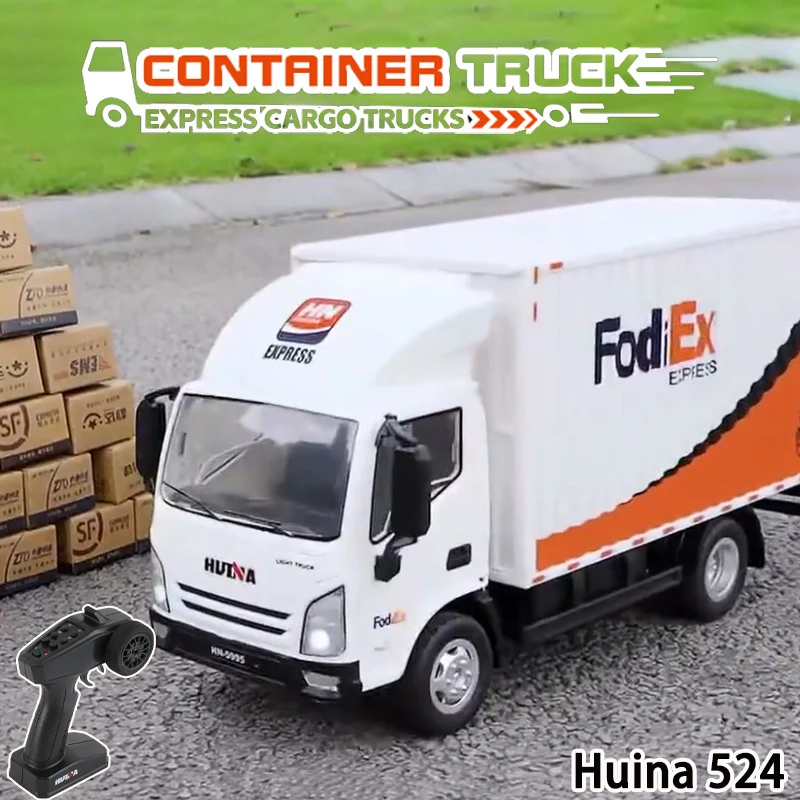 

Huina 524, модель фургона с дистанционным управлением, масштаб 1/18, радиоуправляемый автомобиль, транспортный грузовик, игрушечный автомобиль, подарки для детей