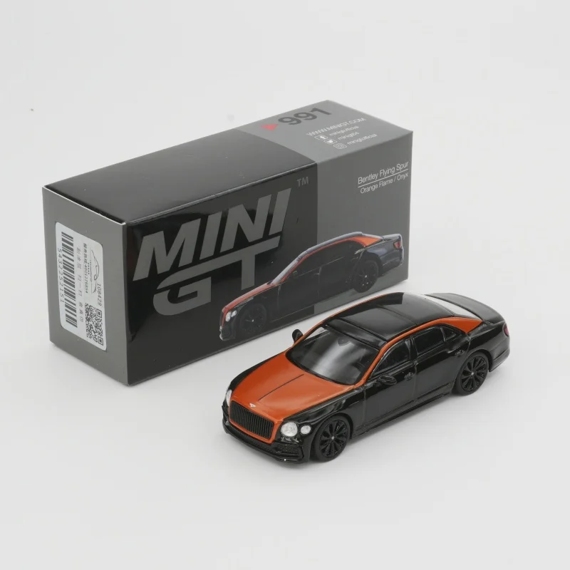 

НОВЫЙ В НАЛИЧИИ 991 1:64 Bentley Flying Spur Orange Flame Onyx, литая под давлением модель автомобиля, коллекция игрушек