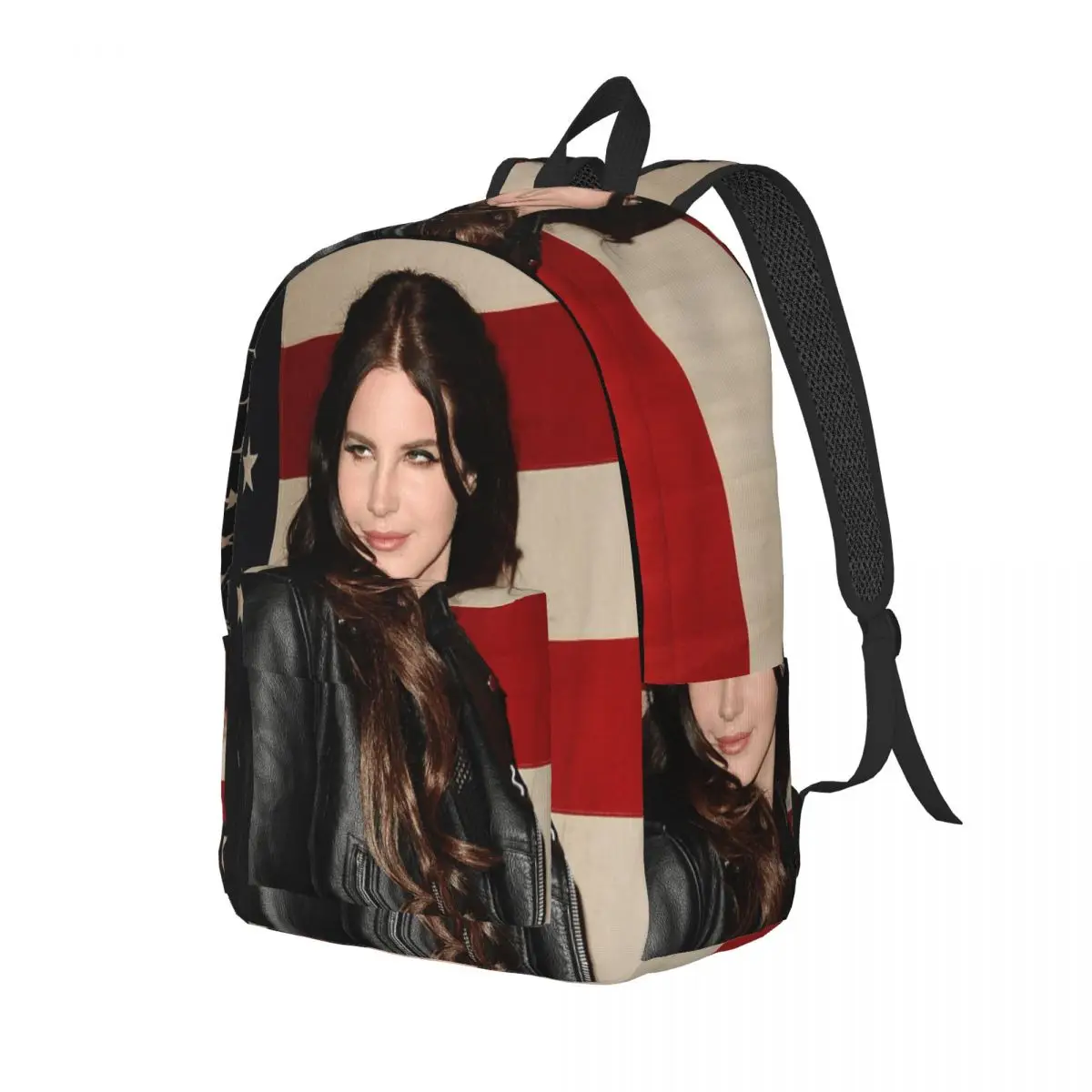 Lana Del Rey 90s Streetwear Music Backpack for Boy Girl Kids Student School Bookbag Daypack Preschool Kindergarten Bag Hiking