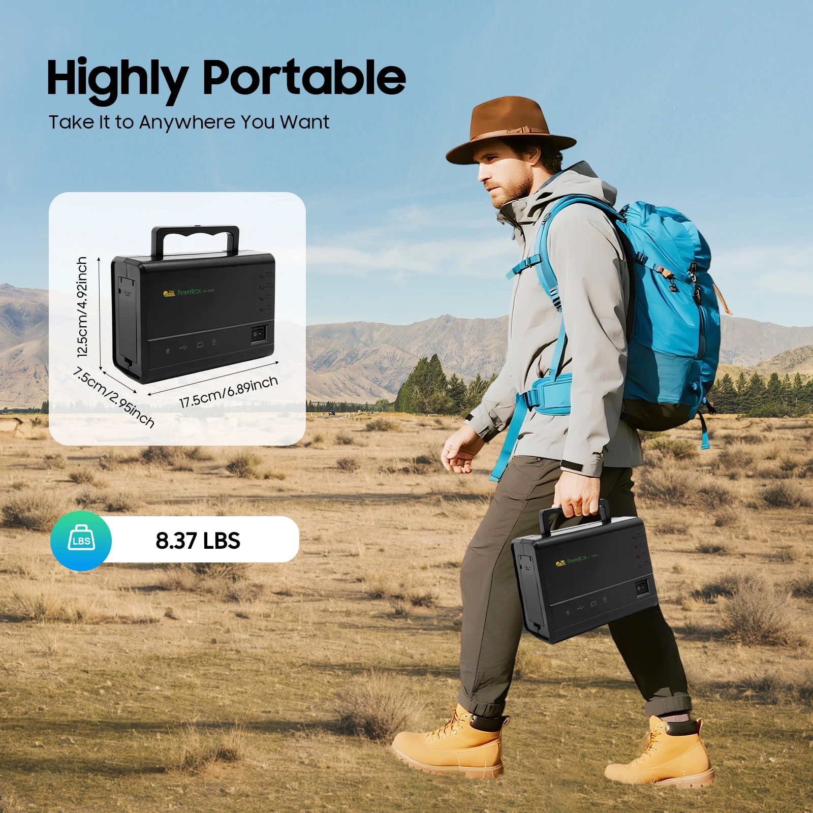 Solar Inverter 110-240V Wide Voltage IP65 Waterproof Solar Panel 4 Dimmable LED Bulbs Portable Solar Generator Multi Port USB 12V Output Solar Power Station For Camping Outdoor Work Home Power Outage view 7