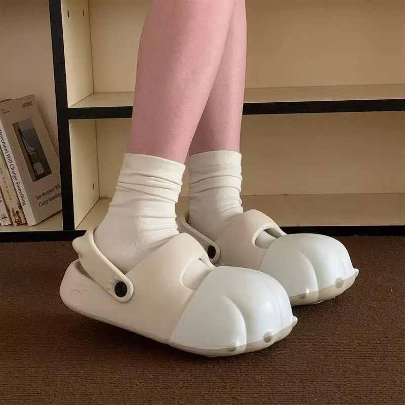 Women Men Cute Cat Claw House Slipper Summer EVA Non Slip Lightweight Soft Bathroom Indoor Outdoor Slides Cartoon Animal Sandals view 2
