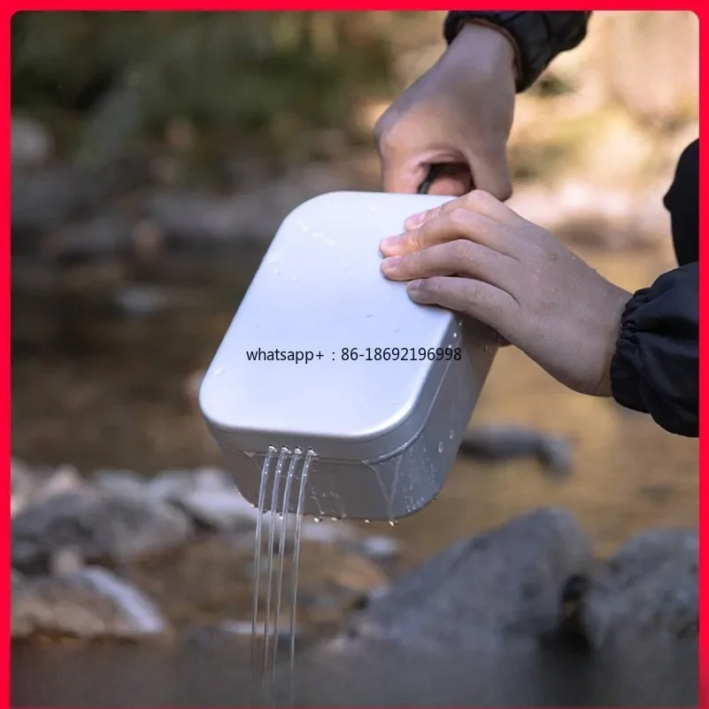 Aluminum Alloy Pressure Relief Lunch Box, Steaming Rack, Fried Net, Portable One-person Food Multi-functional BC Set