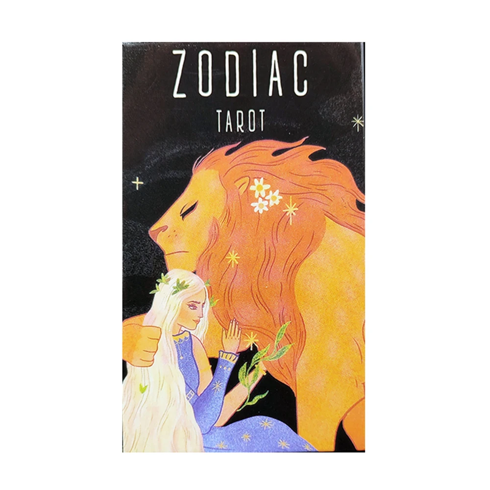 Large size sturdy deck Zodiac Divination Tarot Deck with Guide Book for Beginners tarot Cards for Beginners.Fate Divination